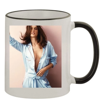 Alessandra Ambrosio 11oz Colored Rim & Handle Mug