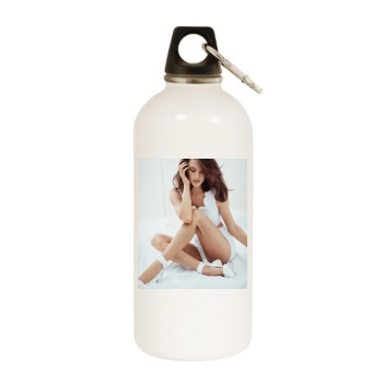 Alessandra Ambrosio White Water Bottle With Carabiner