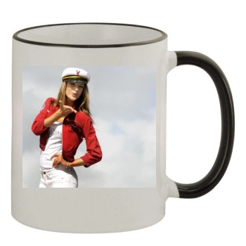 Alessandra Ambrosio 11oz Colored Rim & Handle Mug