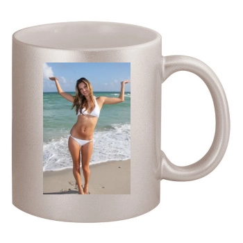 Alessandra Ambrosio 11oz Metallic Silver Mug