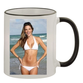 Alessandra Ambrosio 11oz Colored Rim & Handle Mug