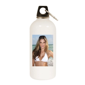 Alessandra Ambrosio White Water Bottle With Carabiner