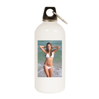 Alessandra Ambrosio White Water Bottle With Carabiner