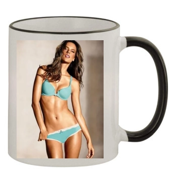 Alessandra Ambrosio 11oz Colored Rim & Handle Mug