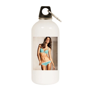 Alessandra Ambrosio White Water Bottle With Carabiner