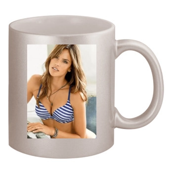 Alessandra Ambrosio 11oz Metallic Silver Mug