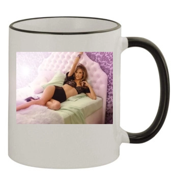 Alessandra Ambrosio 11oz Colored Rim & Handle Mug