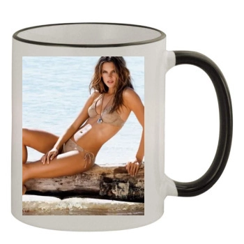 Alessandra Ambrosio 11oz Colored Rim & Handle Mug