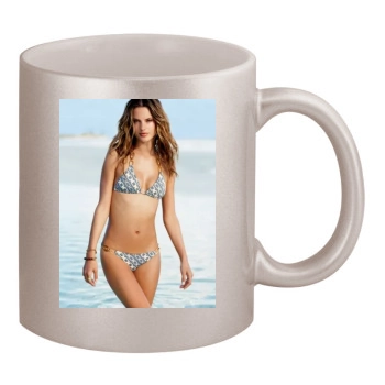 Alessandra Ambrosio 11oz Metallic Silver Mug