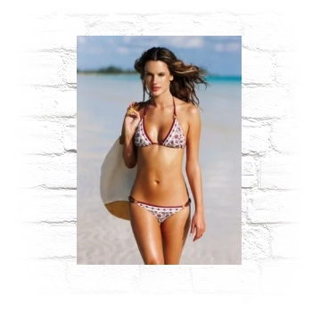 Alessandra Ambrosio Metal Wall Art