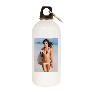 Alessandra Ambrosio White Water Bottle With Carabiner