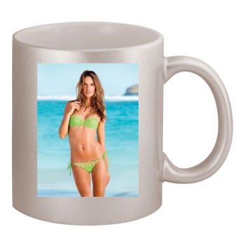 Alessandra Ambrosio 11oz Metallic Silver Mug