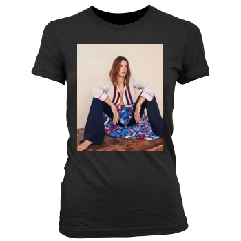 Alessandra Ambrosio Women's Junior Cut Crewneck T-Shirt