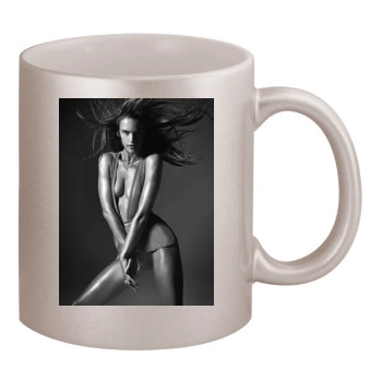 Alessandra Ambrosio 11oz Metallic Silver Mug