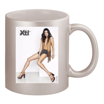 Alessandra Ambrosio 11oz Metallic Silver Mug