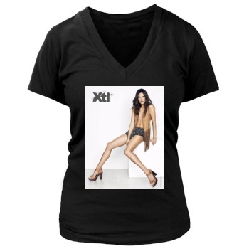 Alessandra Ambrosio Women's Deep V-Neck TShirt