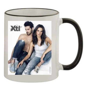 Alessandra Ambrosio 11oz Colored Rim & Handle Mug