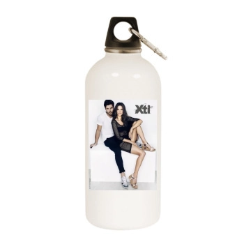 Alessandra Ambrosio White Water Bottle With Carabiner