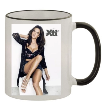 Alessandra Ambrosio 11oz Colored Rim & Handle Mug