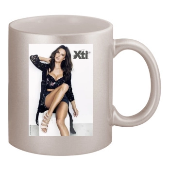 Alessandra Ambrosio 11oz Metallic Silver Mug