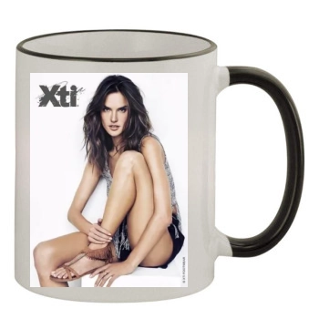 Alessandra Ambrosio 11oz Colored Rim & Handle Mug