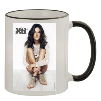 Alessandra Ambrosio 11oz Colored Rim & Handle Mug