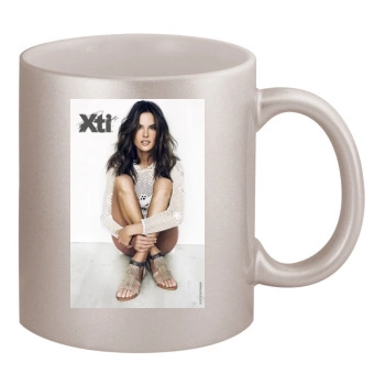 Alessandra Ambrosio 11oz Metallic Silver Mug