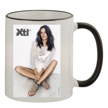 Alessandra Ambrosio 11oz Colored Rim & Handle Mug