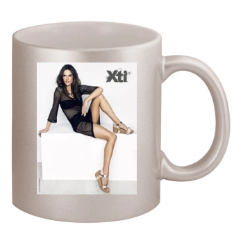 Alessandra Ambrosio 11oz Metallic Silver Mug