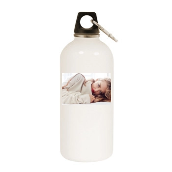 Amanda Seyfried White Water Bottle With Carabiner