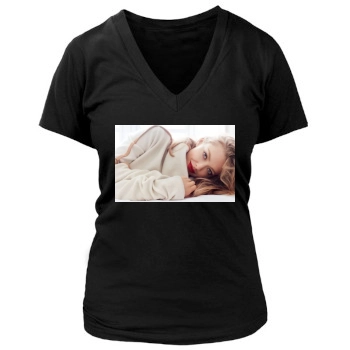 Amanda Seyfried Women's Deep V-Neck TShirt