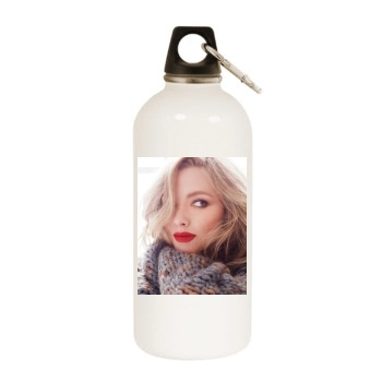 Amanda Seyfried White Water Bottle With Carabiner