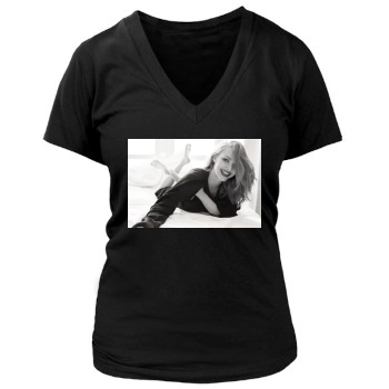 Amanda Seyfried Women's Deep V-Neck TShirt