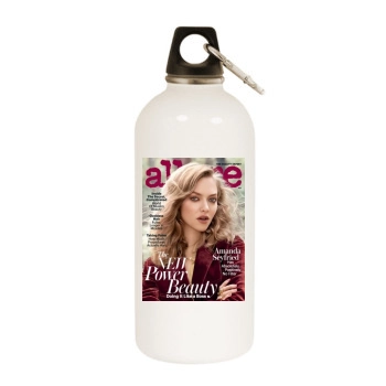 Amanda Seyfried White Water Bottle With Carabiner