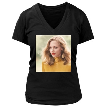 Amanda Seyfried Women's Deep V-Neck TShirt