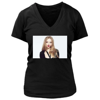 Amanda Seyfried Women's Deep V-Neck TShirt