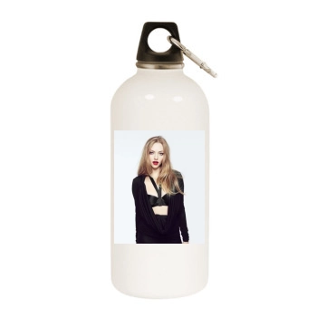 Amanda Seyfried White Water Bottle With Carabiner