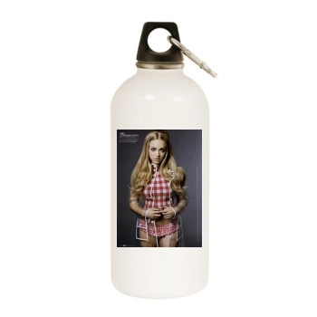 Amanda Seyfried White Water Bottle With Carabiner