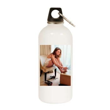 Amanda Seyfried White Water Bottle With Carabiner