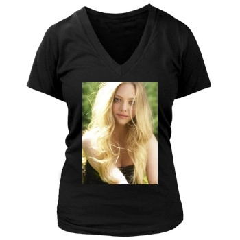 Amanda Seyfried Women's Deep V-Neck TShirt