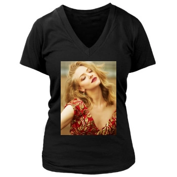 Amanda Seyfried Women's Deep V-Neck TShirt