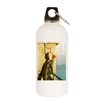 Amanda Seyfried White Water Bottle With Carabiner