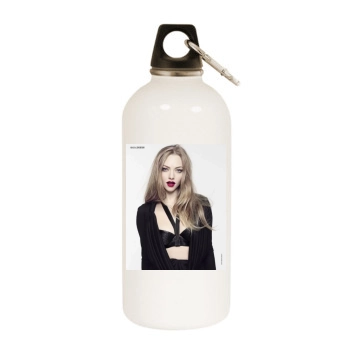 Amanda Seyfried White Water Bottle With Carabiner