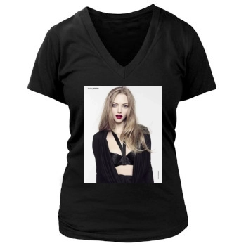 Amanda Seyfried Women's Deep V-Neck TShirt