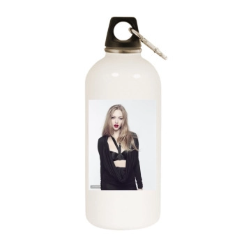 Amanda Seyfried White Water Bottle With Carabiner