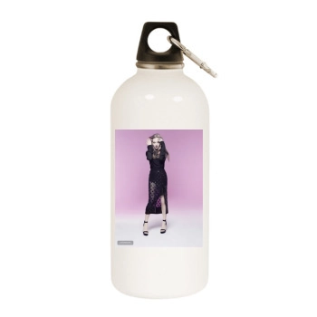 Amanda Seyfried White Water Bottle With Carabiner