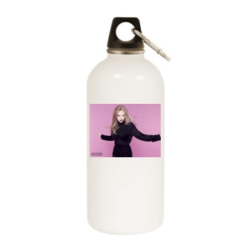 Amanda Seyfried White Water Bottle With Carabiner