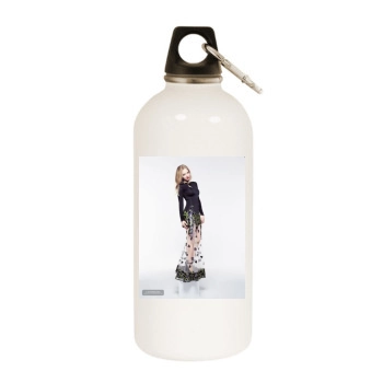 Amanda Seyfried White Water Bottle With Carabiner