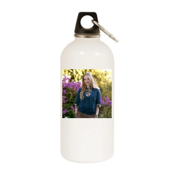 Amanda Seyfried White Water Bottle With Carabiner