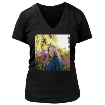 Amanda Seyfried Women's Deep V-Neck TShirt